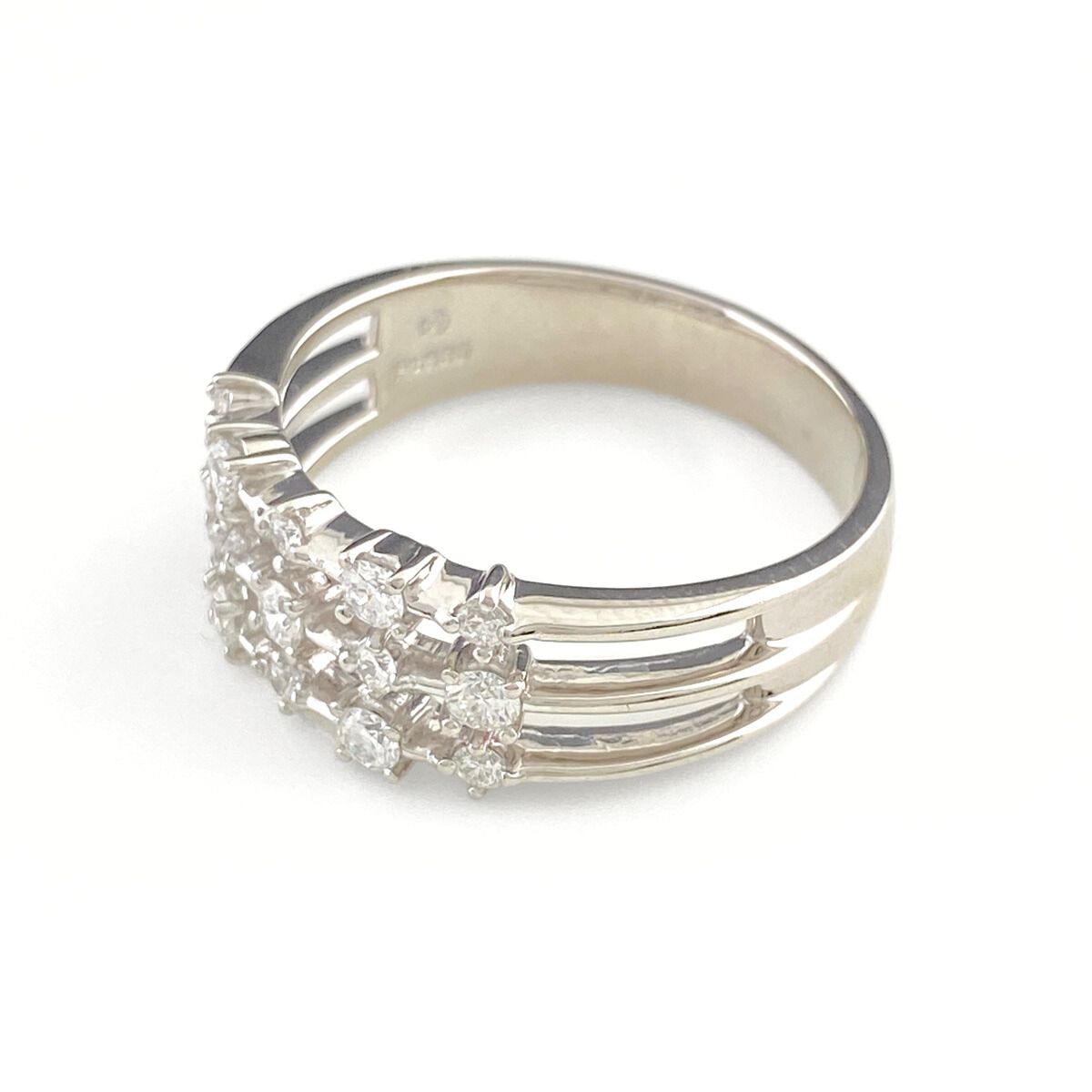 タサキ TASAKI メレダイヤ デザインリング プラチナ 指輪 リング 16.5号 Pt 900 ダイヤモンド レディース