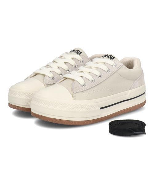 コンバース スニーカー 厚底 オールスター R ボーダースター OX ストーンホワイト 26.5 cm