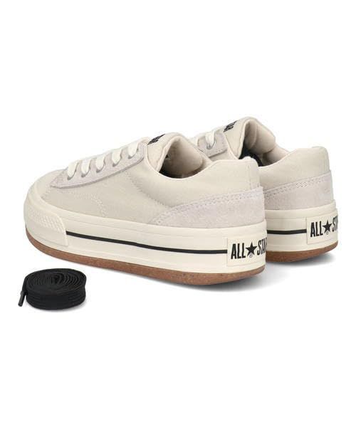 コンバース スニーカー 厚底 オールスター R ボーダースター OX ストーンホワイト 26.5 cm