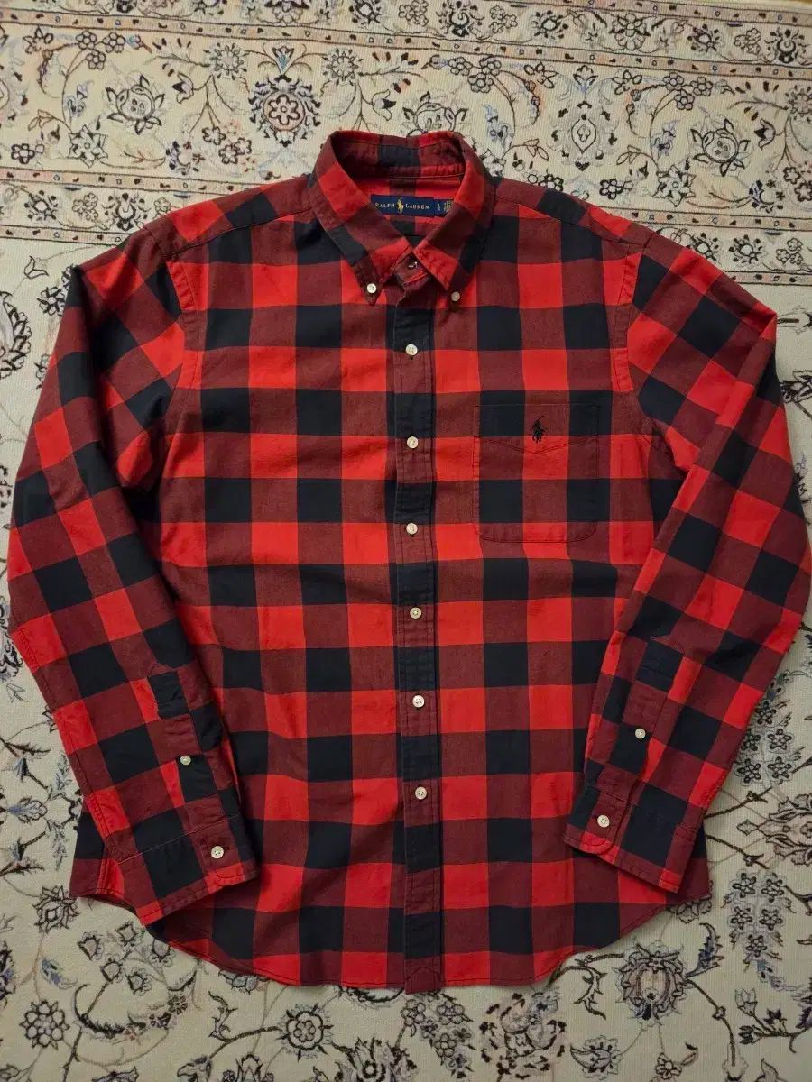 ポロラルフローレン ポケット チェックシャツ 105 L