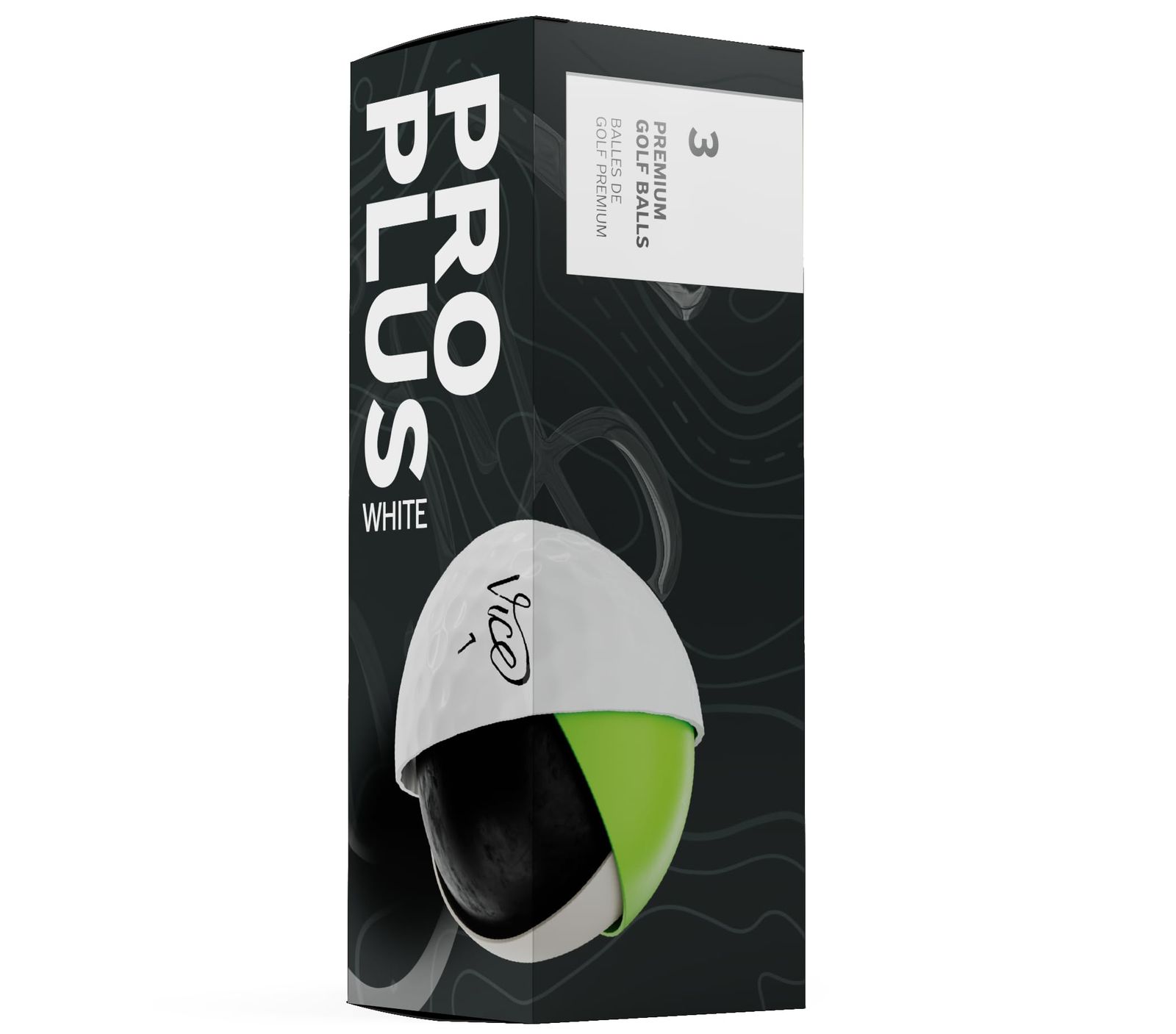 ヴァイスゴルフ Vice Golf Pro Plus 1ダース 全12球 USA直輸入品 並行輸入品 USモデル ゴルフ ゴルフボール ホワイト