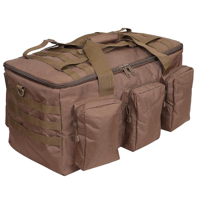 bammore キャンプ バッグ 大型収納 トートバッグ ビッグバッグ 大容量アウトドアバッグ キャンプ道具収納 ソフトコンテナ ブラウン