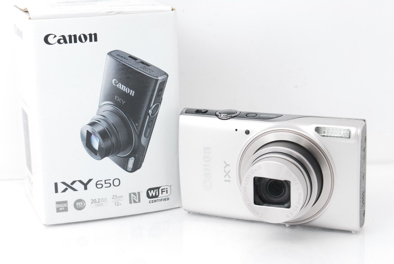 【新品・未使用】 Canon IXY 650 シルバー Wi-Fi機能搭載 Canon IXY 650 シルバー