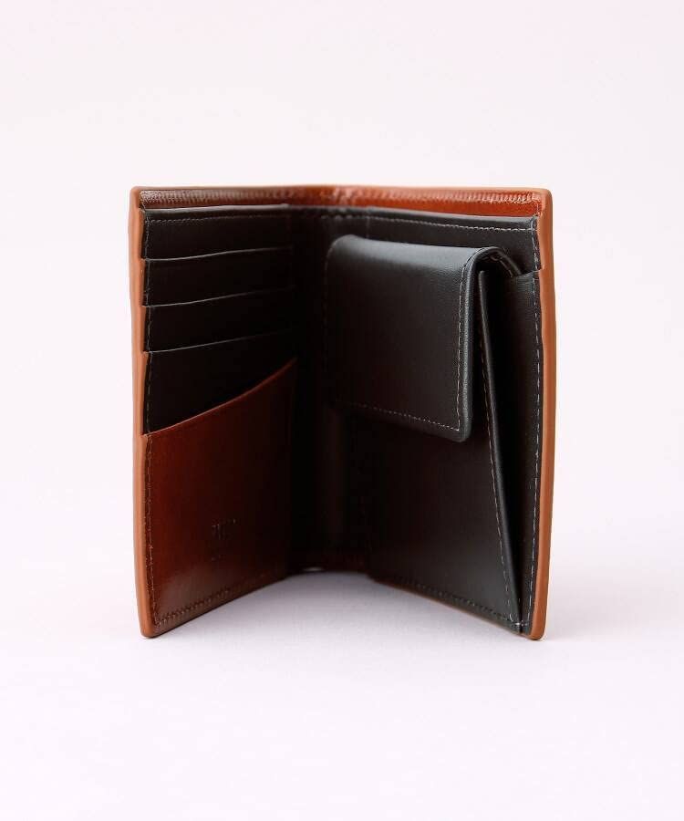  タケオキクチ 財布 イタリアンレザー 二つ折り財布 メンズ ライトベージュ 551 00 小銭入れ コインケース 財布 ケース 小物入れ