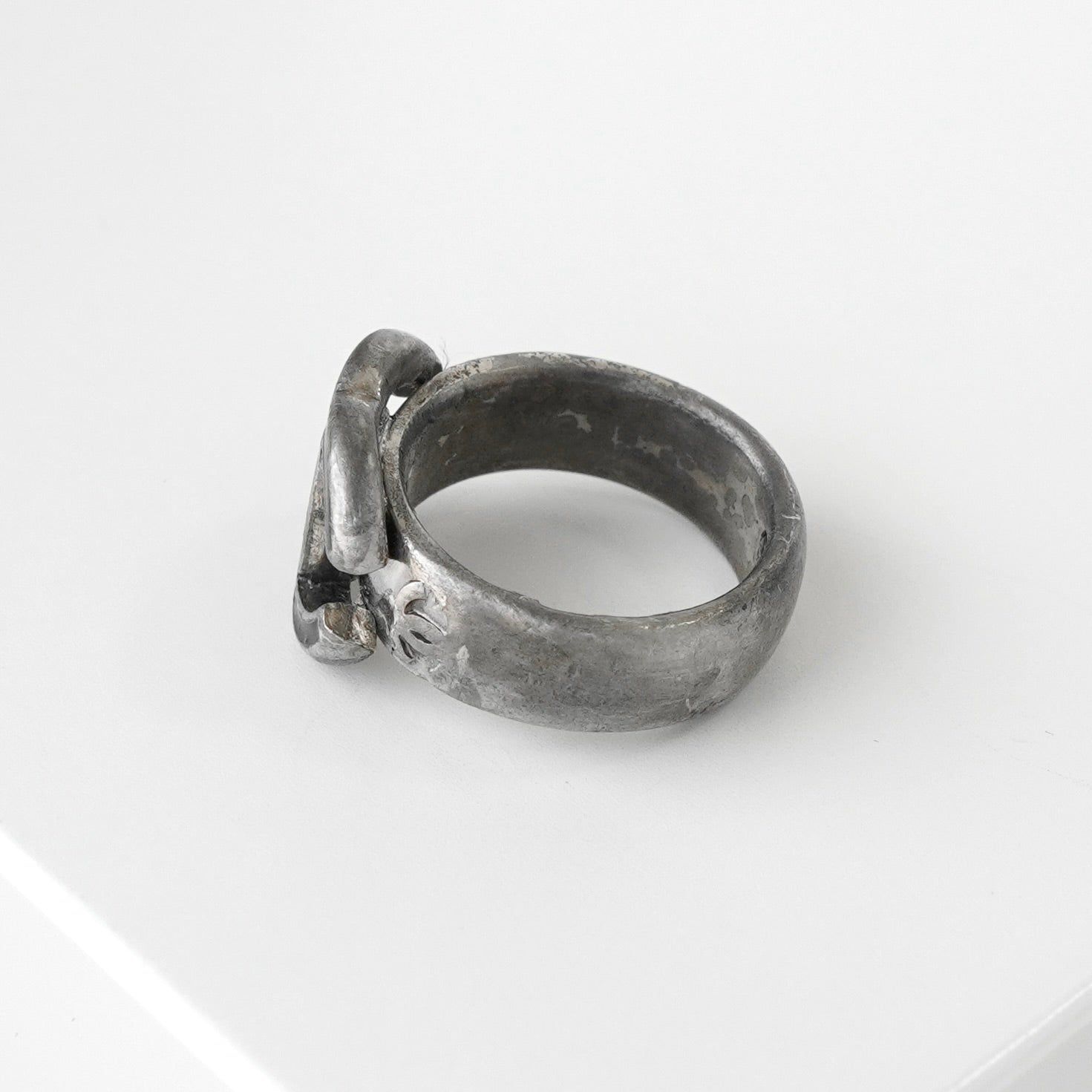  シャネル ココマーク シルバー ブラック 指輪 リング 12.5号 リング 指輪 アクセサリー