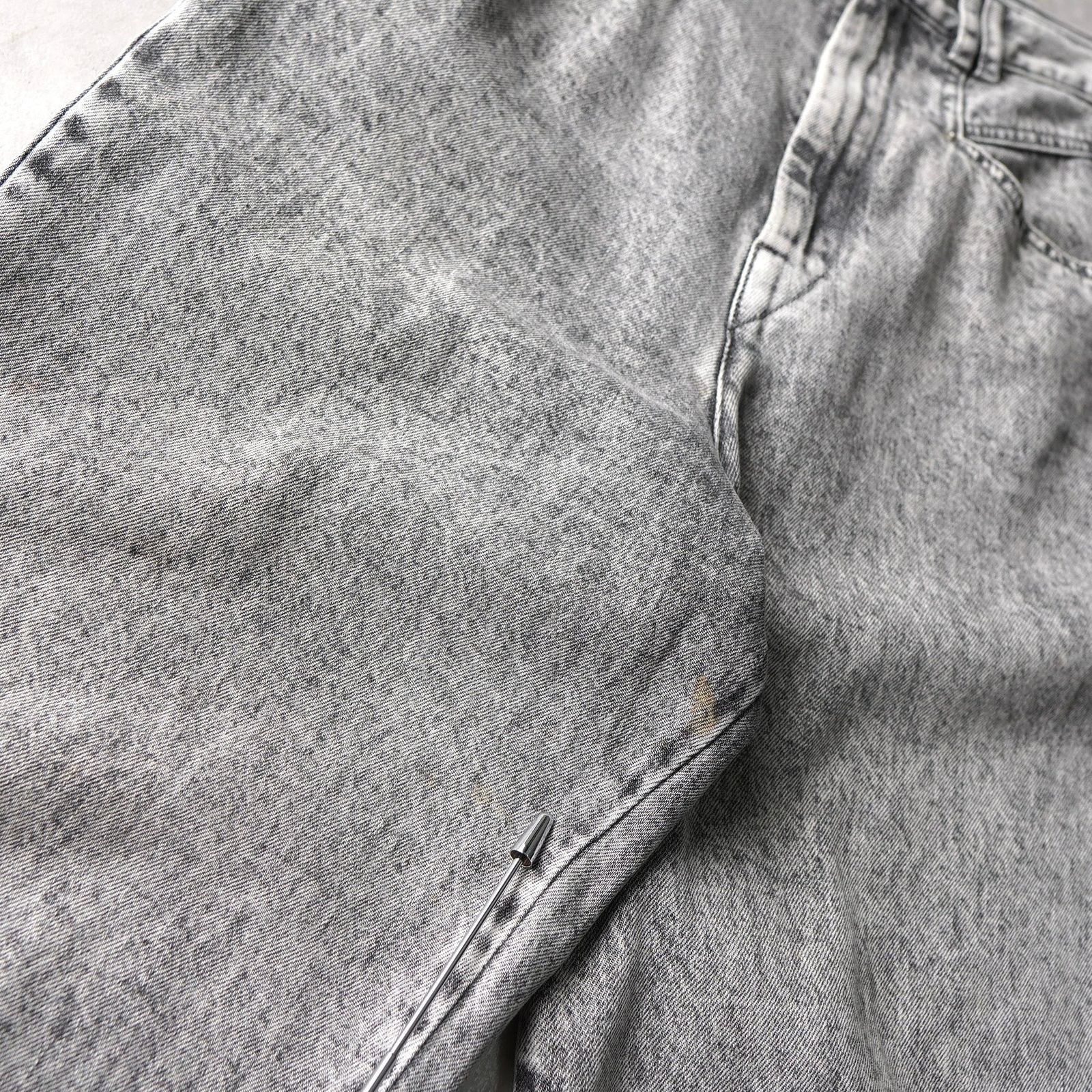  イザベルマラン デニム ジーンズ 裾フリンジ グレー ストレートデニム デニム ジーンズ