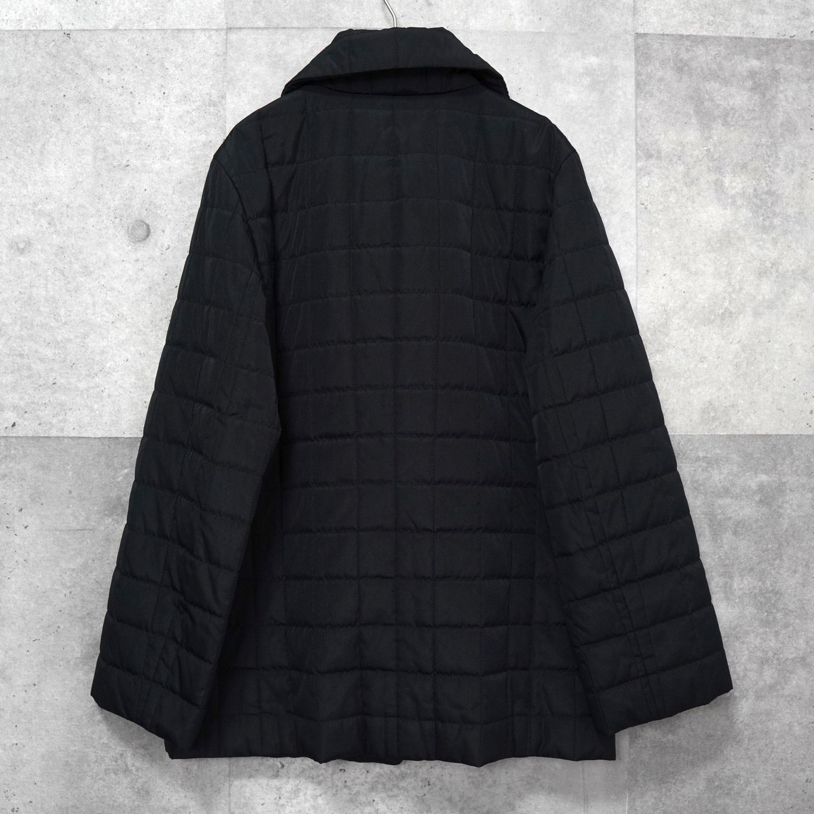 バーバリー ノバチェック裏地 キルティングジャケット ブラック