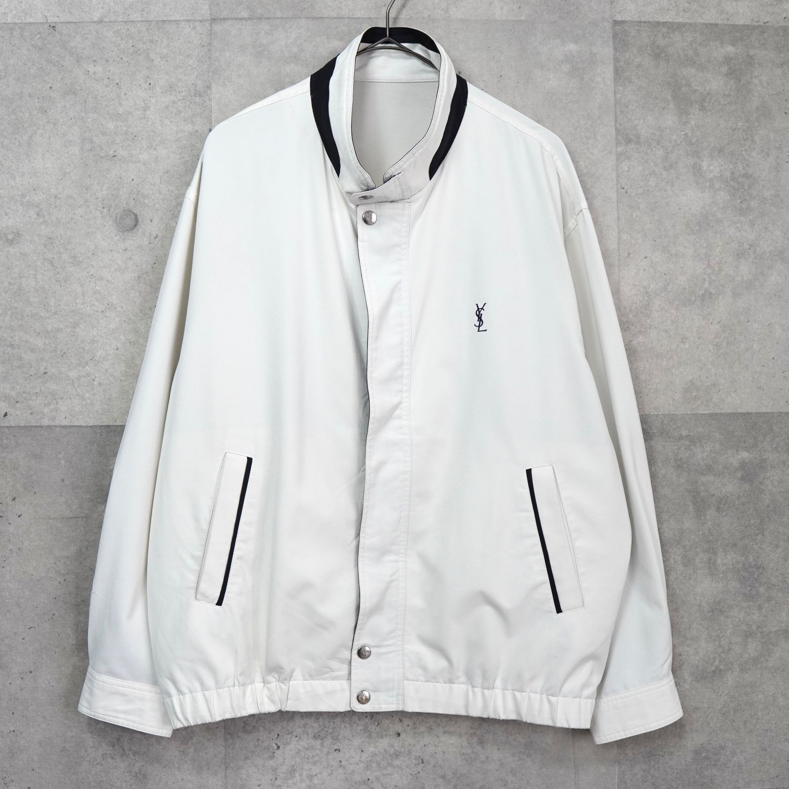 イヴ サンローラン ヴィンテージ YSLロゴ ブルゾン ジャケット