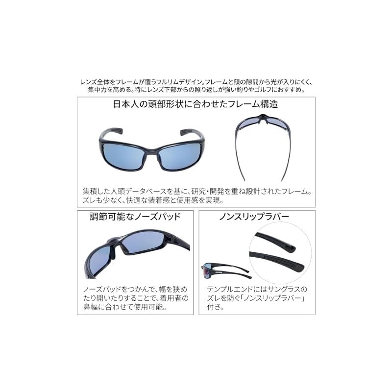 スワンズ] スポーツ 偏光 サングラス ウォーリアー7 WA7-0167 BK
