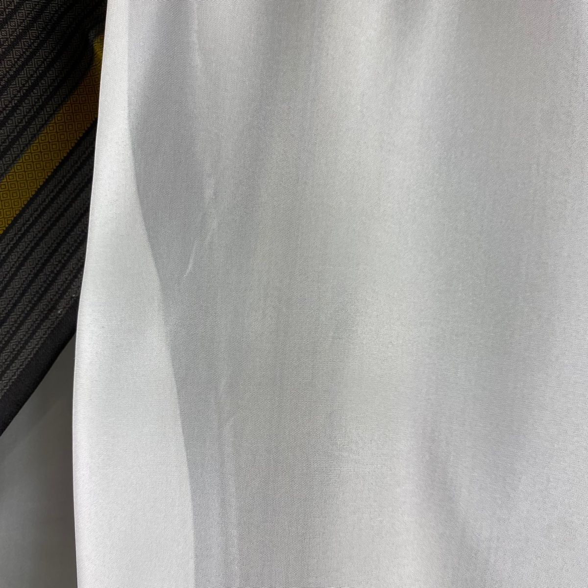  お召 身丈166 cm 裄丈67 M 袷 縦縞 灰茶 正絹 その他 着物