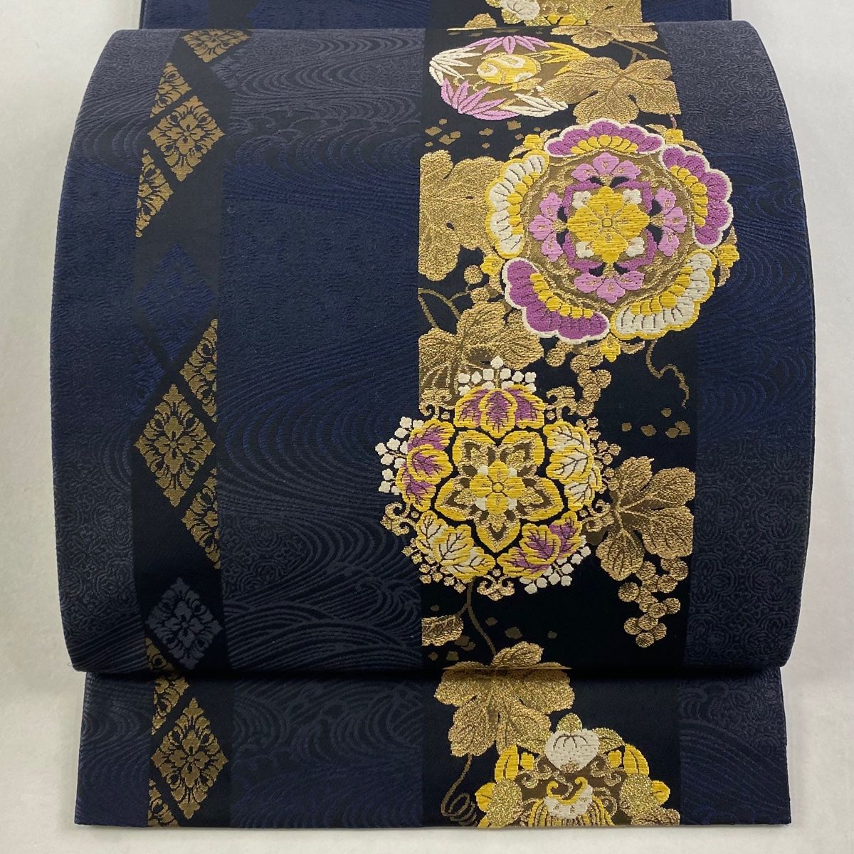 袋帯 パッチワークデザイン 金糸刺繍 袋帯 パッチワークデザイン 金糸刺繍 袋帯 パッチワークデザイン 金糸刺繍