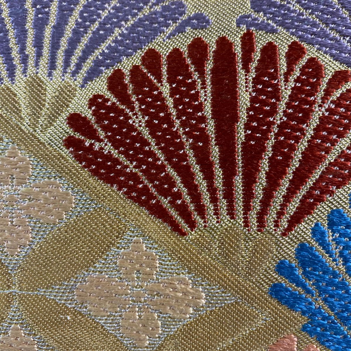 501my56◇川島織物 鱗文に千鳥 金通し 金糸 銀糸 六通 本袋帯◇美品 501my56◇川島織物 鱗文に千鳥 金通し 金糸 銀糸 六通 本袋帯◇美品