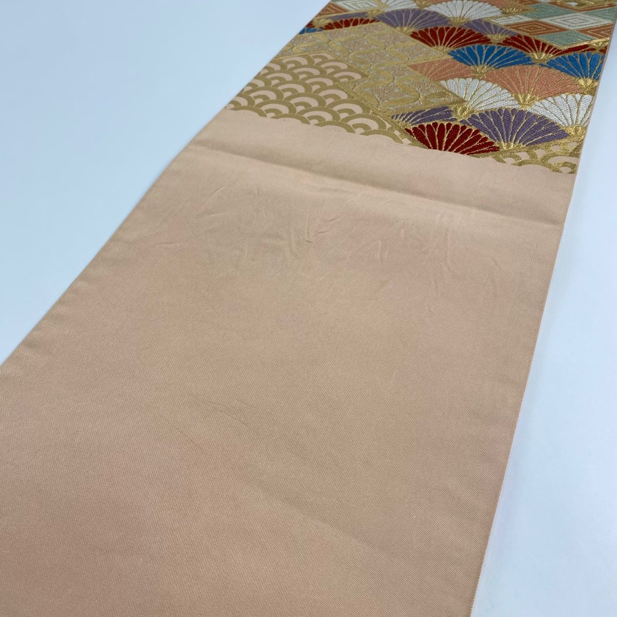 408my12◇川島織物 蘭 カトレヤ 金糸 銀糸 六通 本袋帯◇美品 美品 袋帯 逸品 川島織物 落款あり 華文 七宝 金糸 箔 金色 六通 正絹