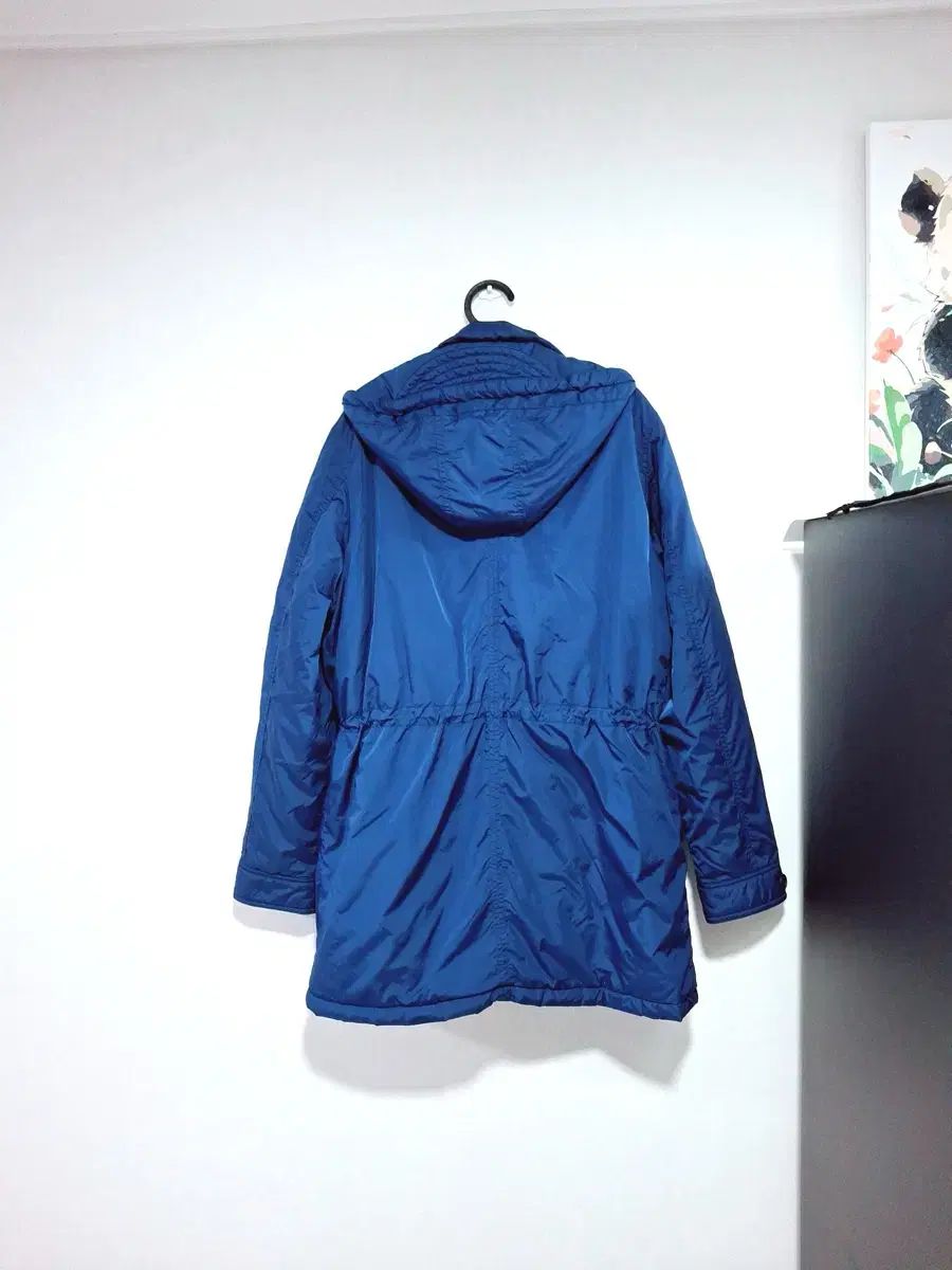 ラコステ ブルー フーデッド ダウン アウター XL