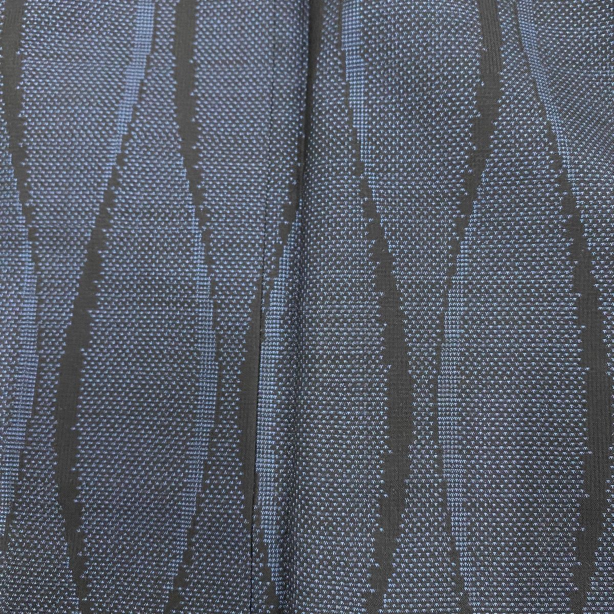  大島紬 身丈165 cm 裄丈66 M 袷 証紙 立涌 紺色 正絹 秀品 紬 着物