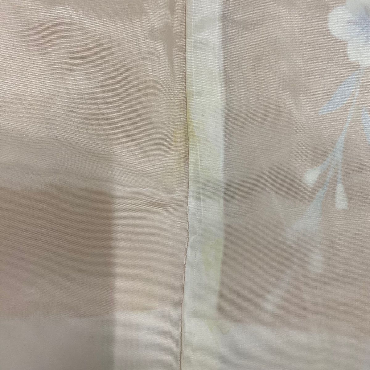  振袖 身丈164 5 cm 裄丈65 M 袷 蝶 桜 金糸 金彩 からし色 正絹 秀品 振袖 着物