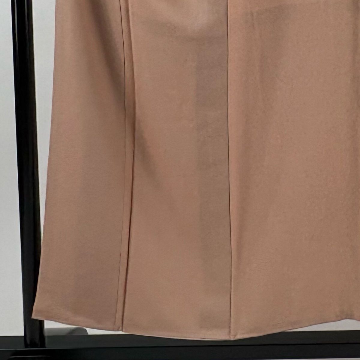 小紋 身丈153 5 cm 裄丈64 M 袷 鱗文 ピンクベージュ 正絹 秀品 一つ紋