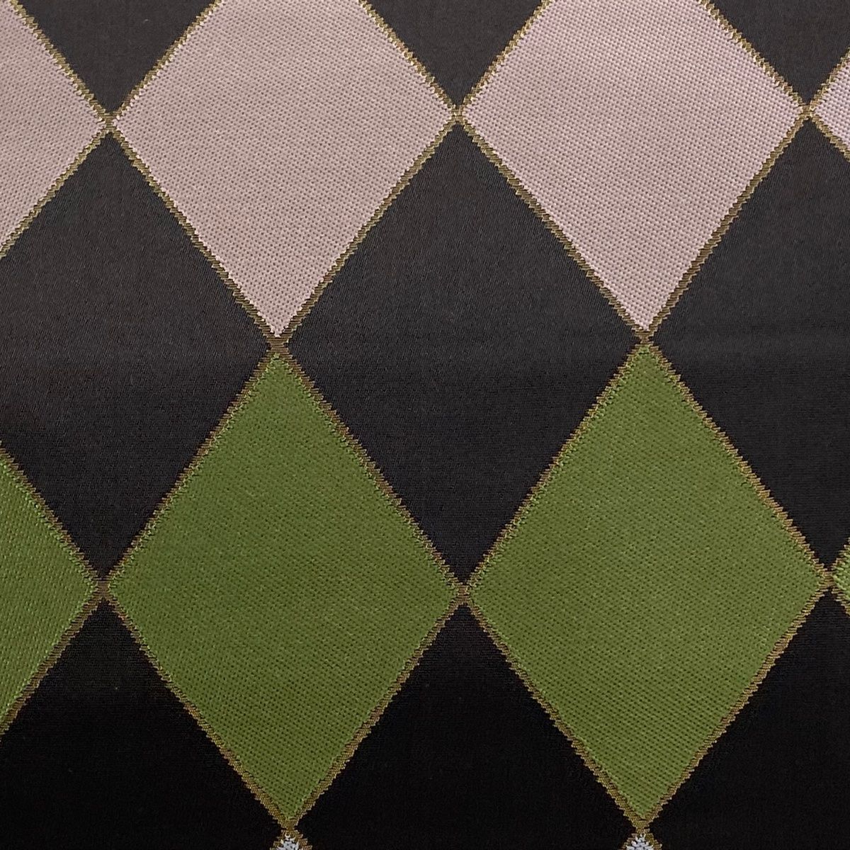 袋帯 秀品 関西仕立て 幾何学模様 箔 濃紫 全通 正絹