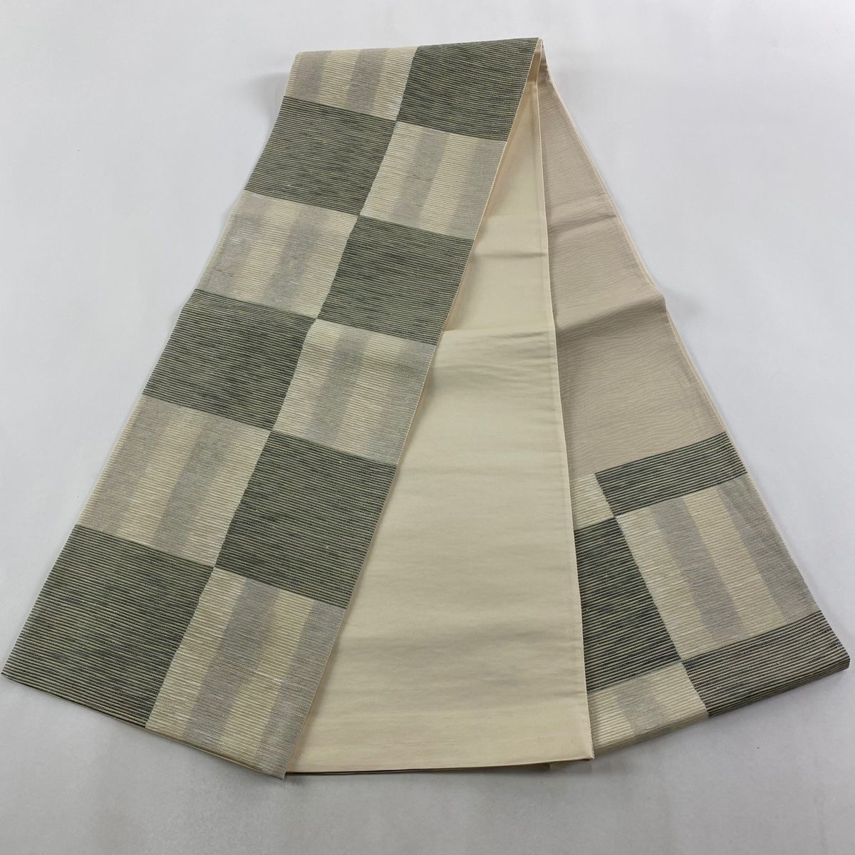 平和屋着物○八寸名古屋帯 入子菱柄 正絹 逸品 DAAZ0283ps 平和屋着物