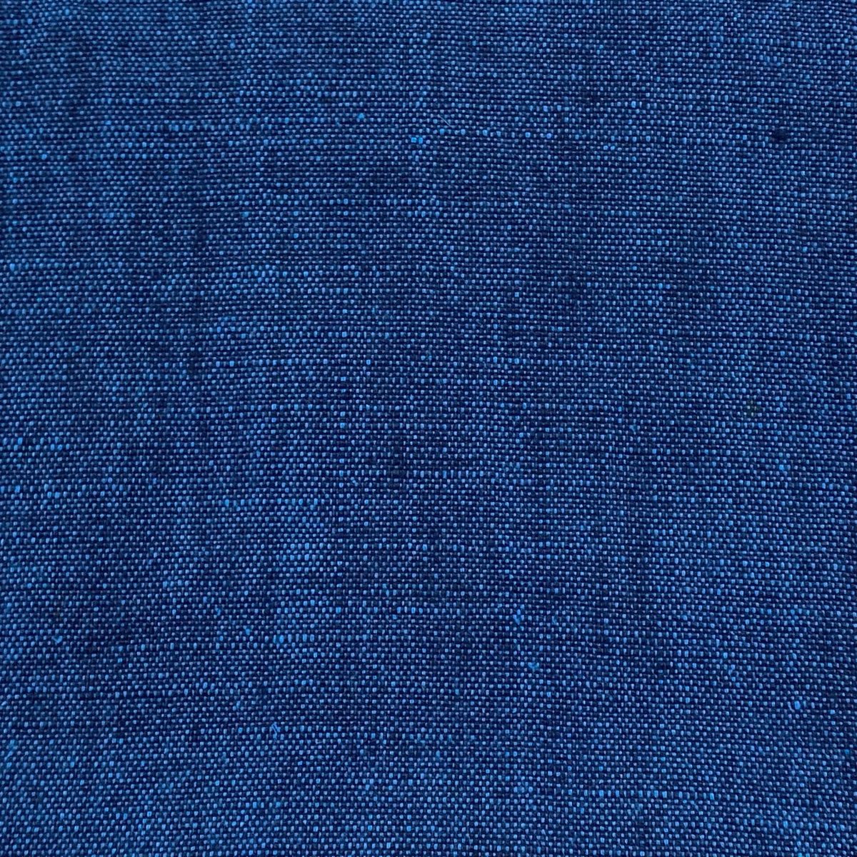 名古屋帯 秀品 証紙 紬地 八寸名古屋帯 藍色 正絹