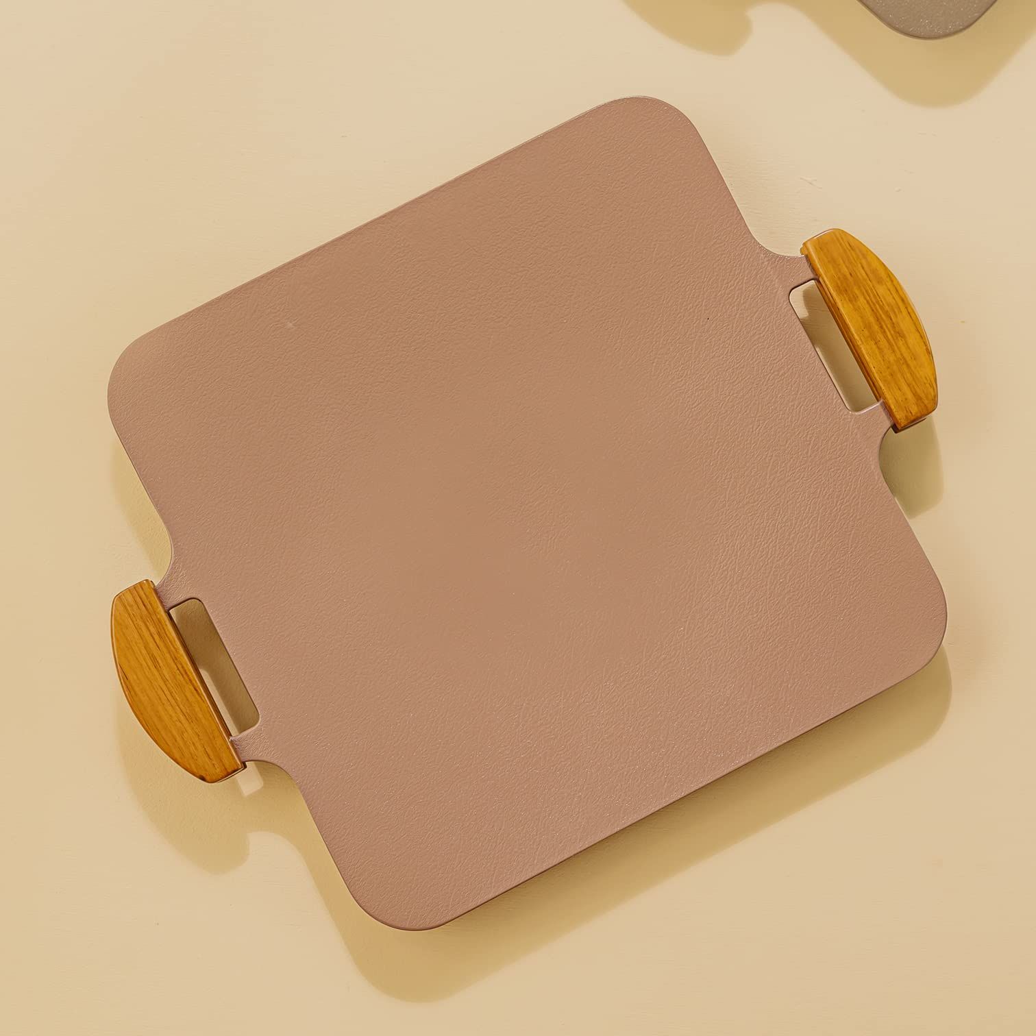 Dr.HOWS ドクターハウス ソリッドグリルパン 焼肉プレート ホームキャンプ サムギョプサル 日本正式販売品 ヌーディーピンク 正方形 ヌーディーピンク