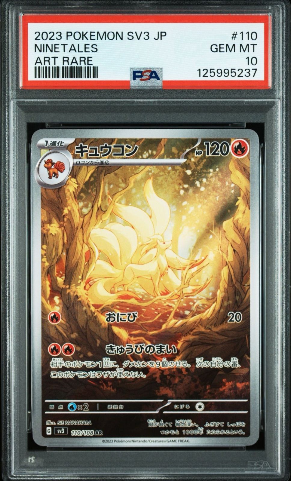 PSA10 2連番】ロコンAR & キュウコンAR セット Vulpix & Ninetales AR