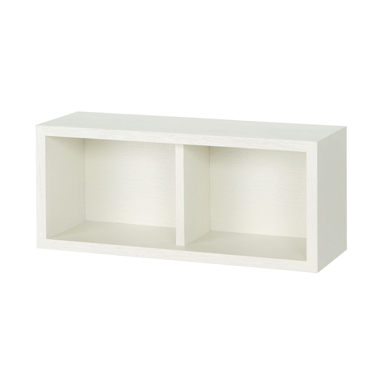 無印良品 壁に付けられる家具 箱 2個セット オーク材 44cm 無印良品 壁