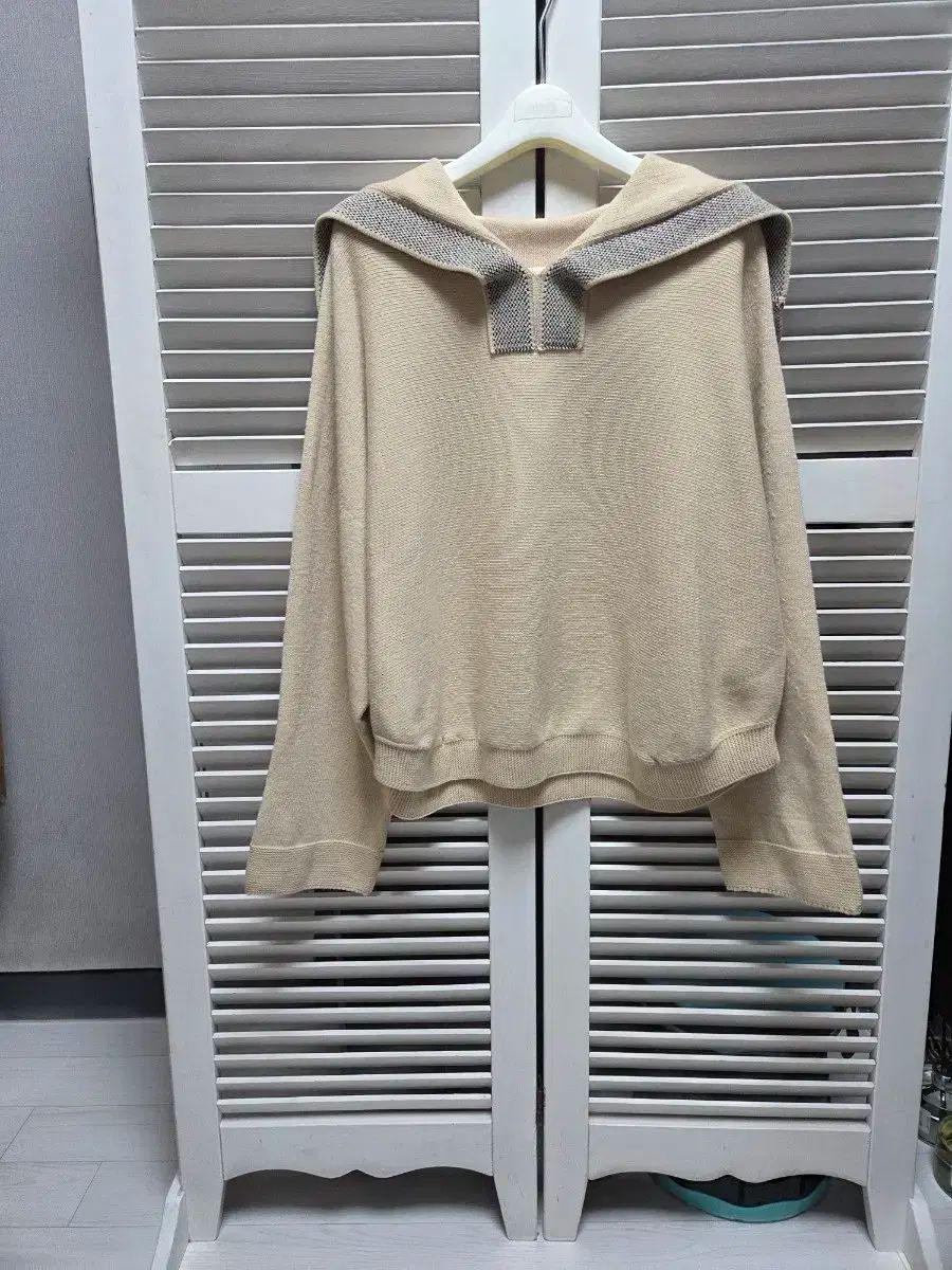 SJSJ ウール混 ブレンド ホールガーメント ネックニット