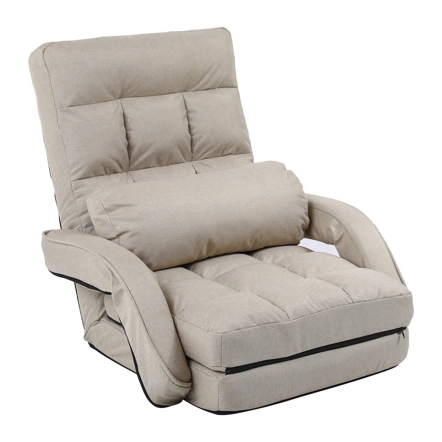 新品 KYODA 座椅子 ひじ掛け付き クッション付き リクライニング 14