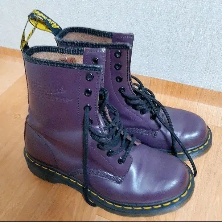 DR. MARTENS パープル 8ホール ブーツ