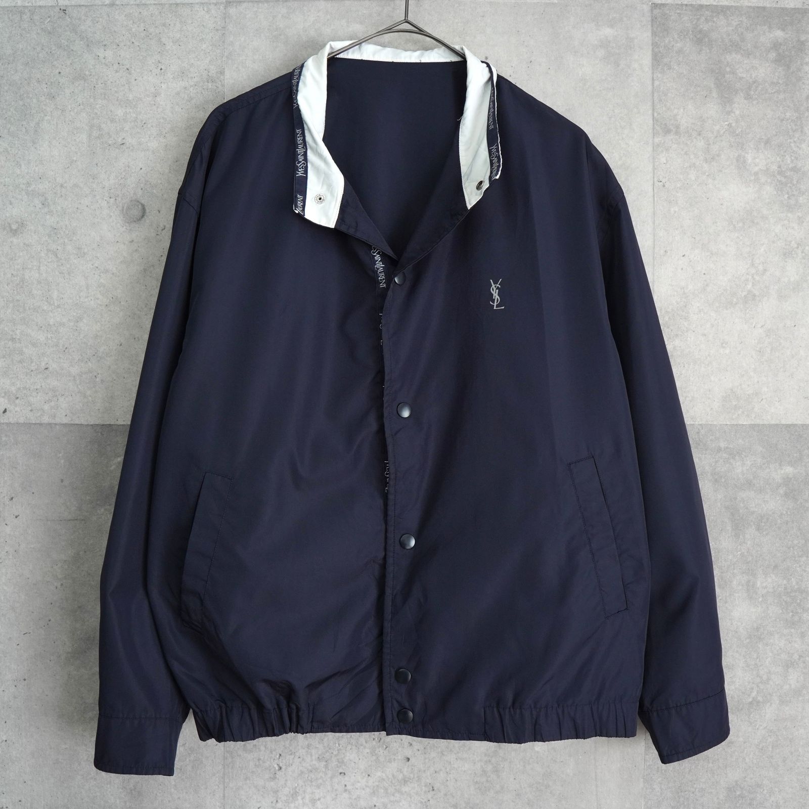 イヴ サンローラン ヴィンテージ YSLロゴ ブルゾン ジャケット