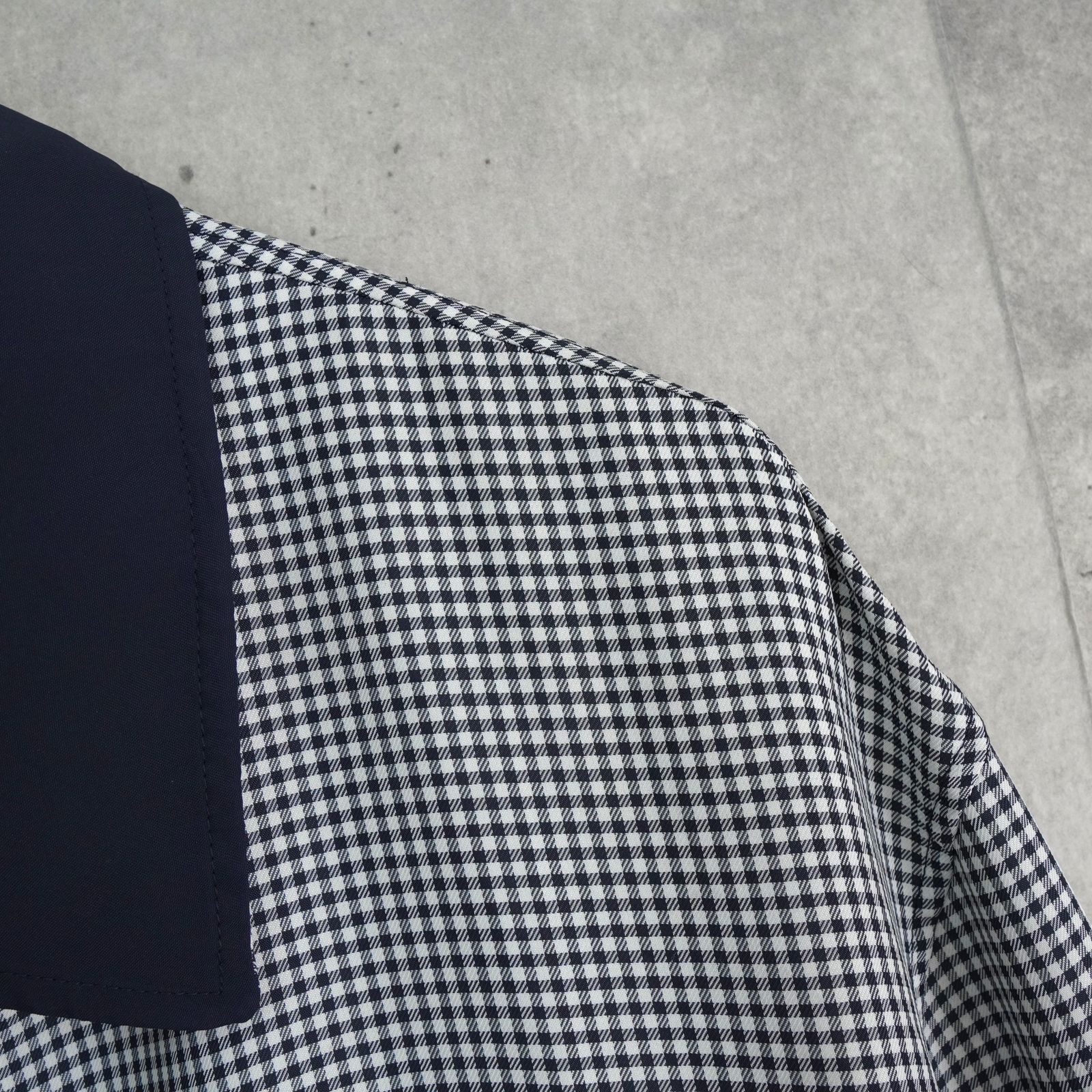 V*】様 【美品】YSL イヴサンローラン 刺繍ロゴ チェック柄 ブルゾン　ジャ 古着】Yves saint Laurent チェック柄 ブルゾン グレー