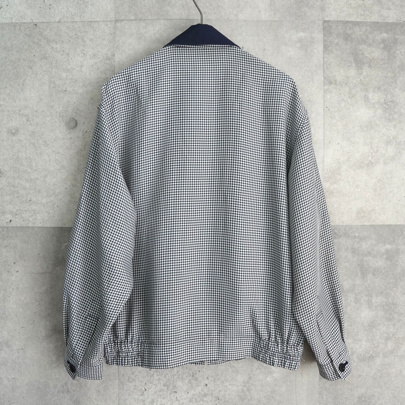 イヴ サンローラン ヴィンテージ YSLロゴ チェック柄 ブルゾン