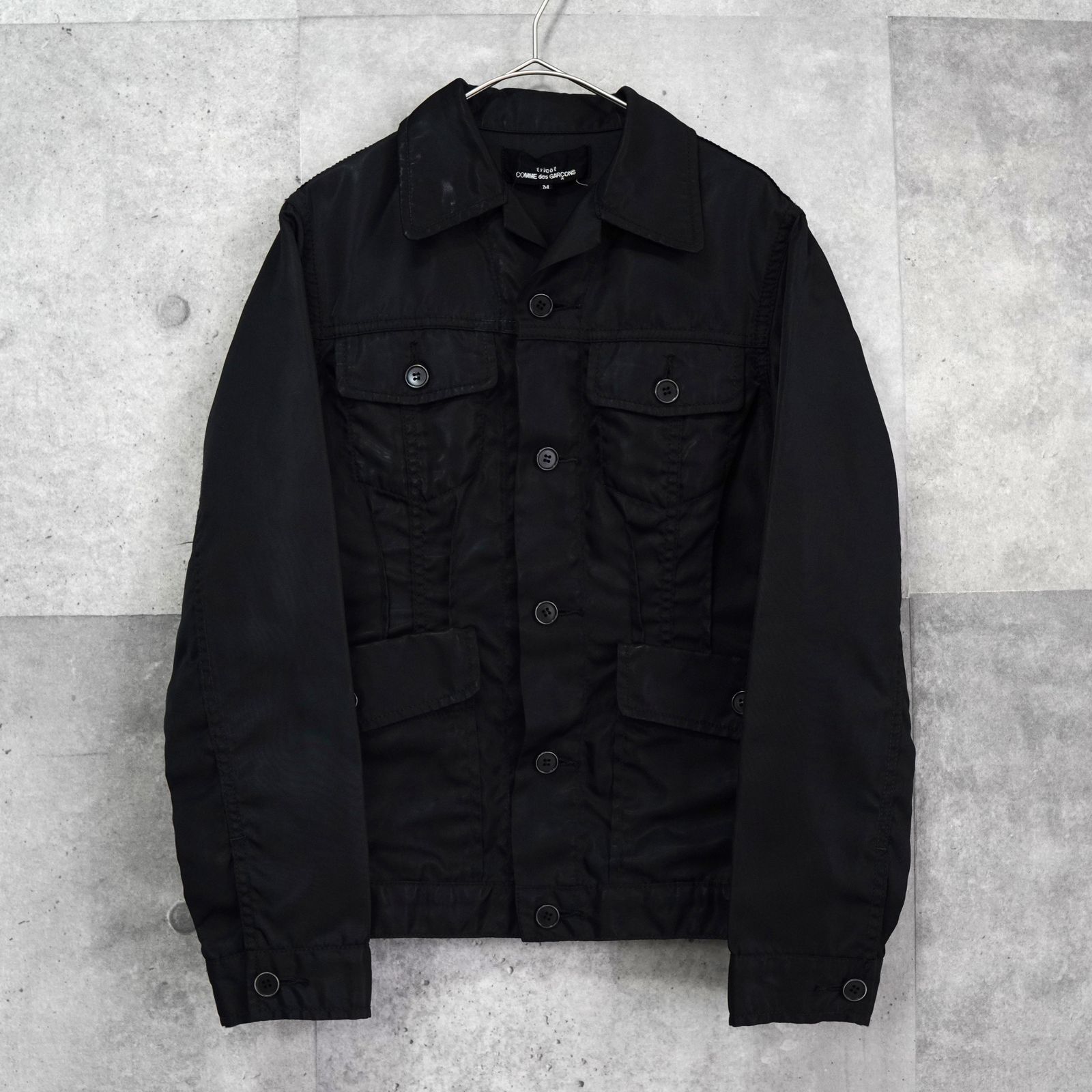 トリコ コムデギャルソン 2002年製 光沢 トラッカージャケット