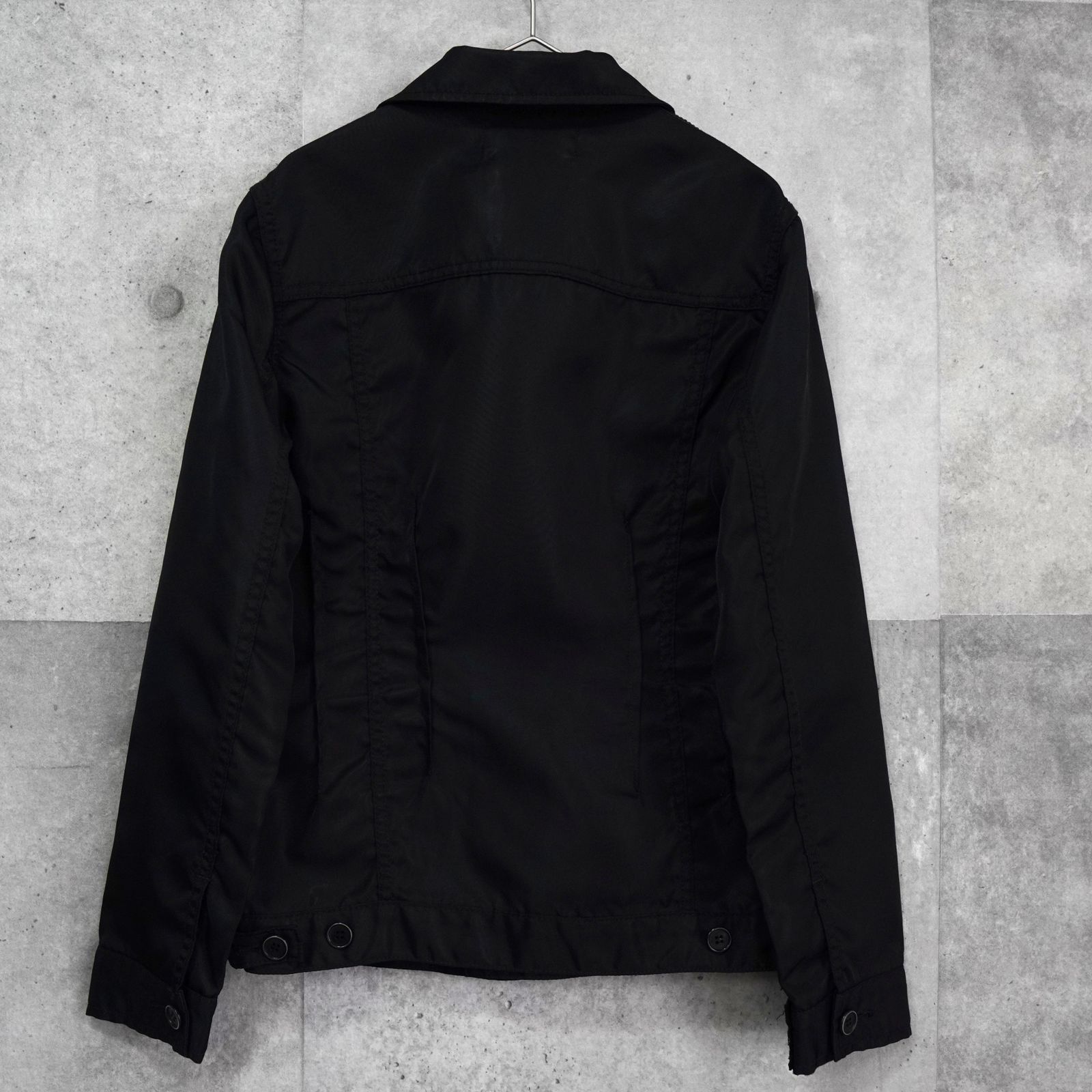 tricot コムデギャルソン ウール混ジャケット 日本製 ブラック y2k tricot コムデギャルソン ウールジャケット 日本製 黒 短丈 y2k 平成