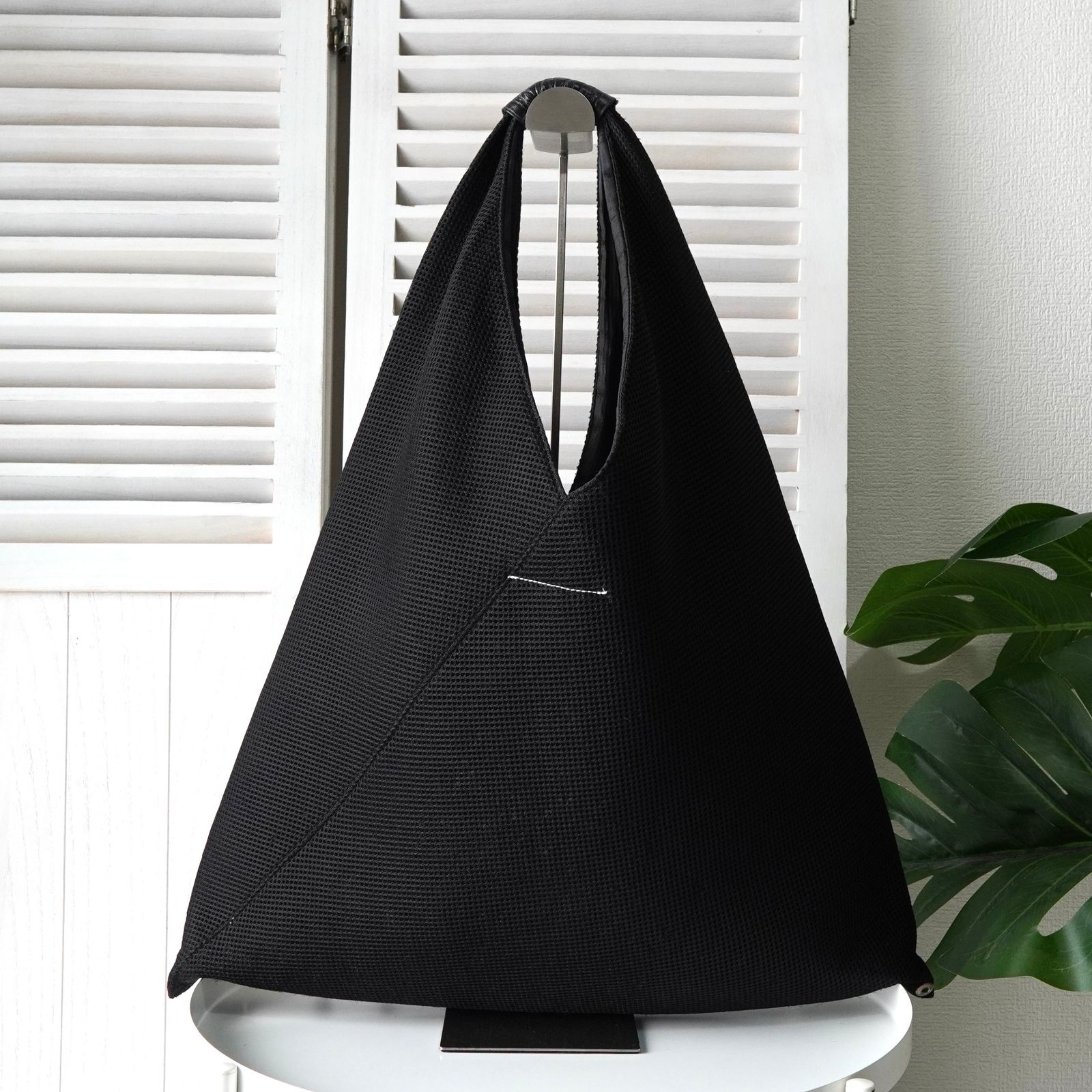 エムエムシックス メゾン マルジェラ メッシュ ジャパニーズバッグ クラシック トートバッグ ブラック