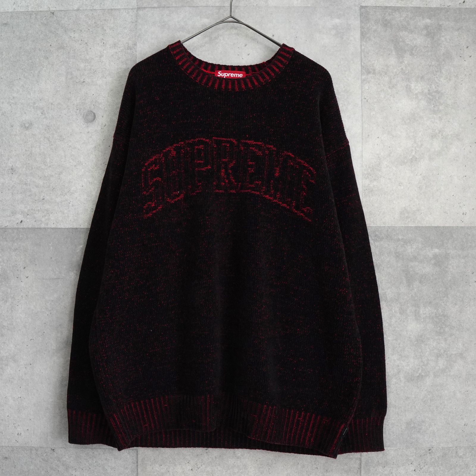 【極美品】 Supreme Contrast Arc Sweater 黒 L BlackFriday限定割引20％オフ】Supreme 24SS Contrast Arc Sweater