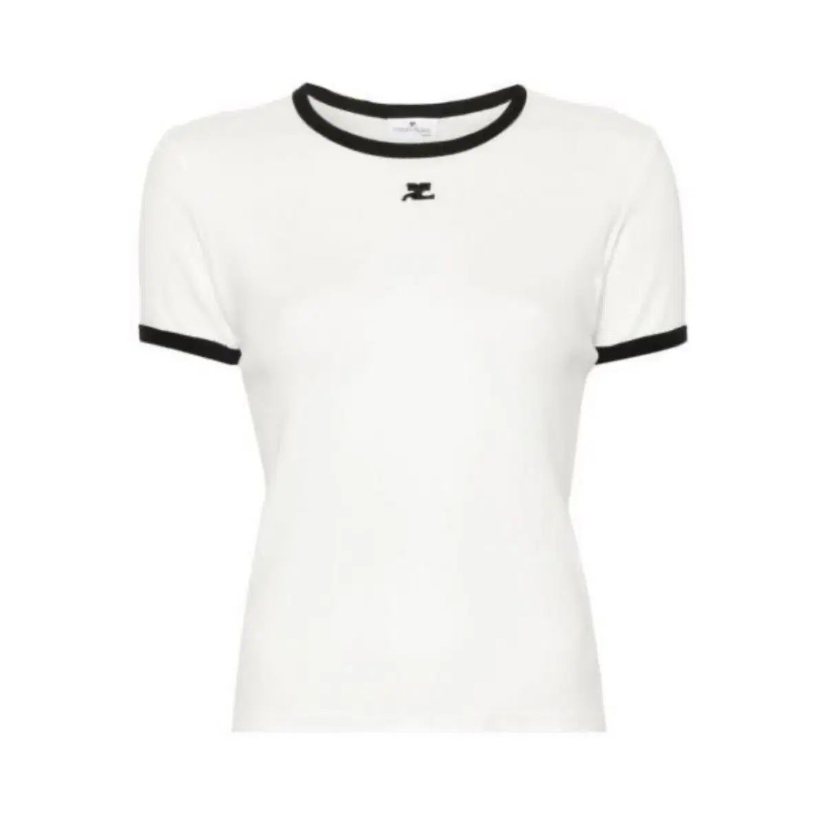 クレージュ コントラスト ロゴ Tシャツ 半袖 レディース