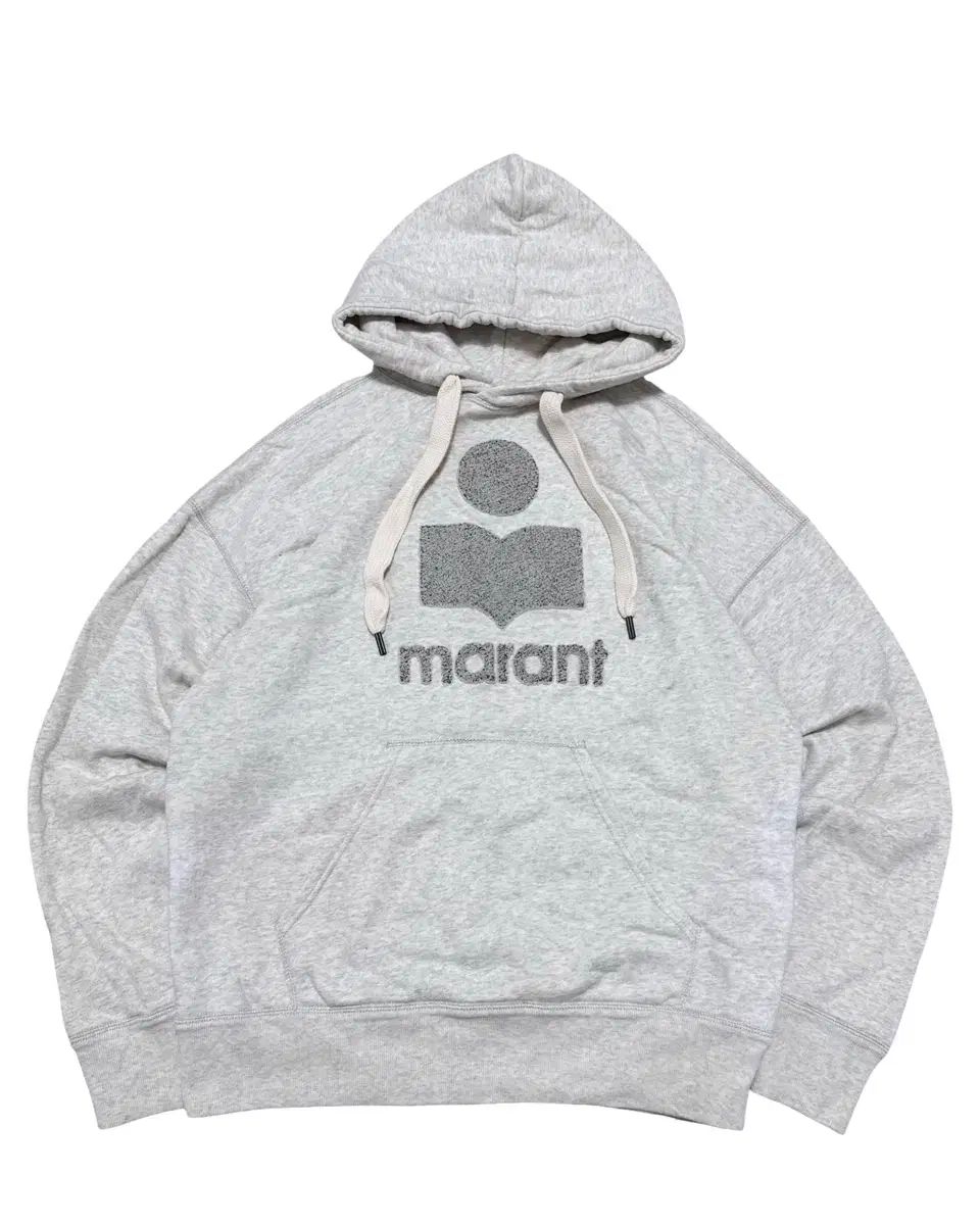 イサベルマラン ボア ロゴ グレー フーディー