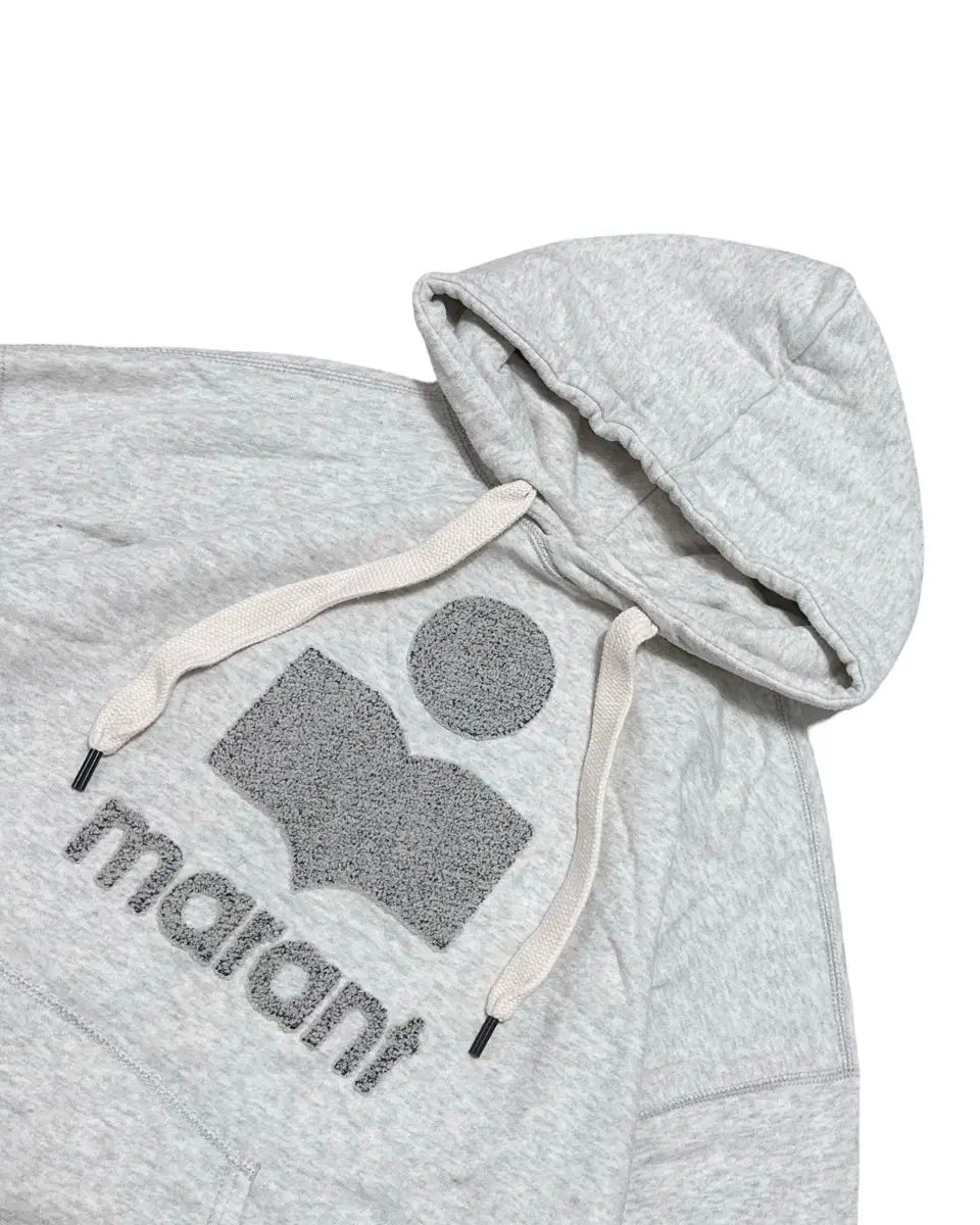 新作入荷中。 イサベルマラン ボア ロゴ グレー フーディー