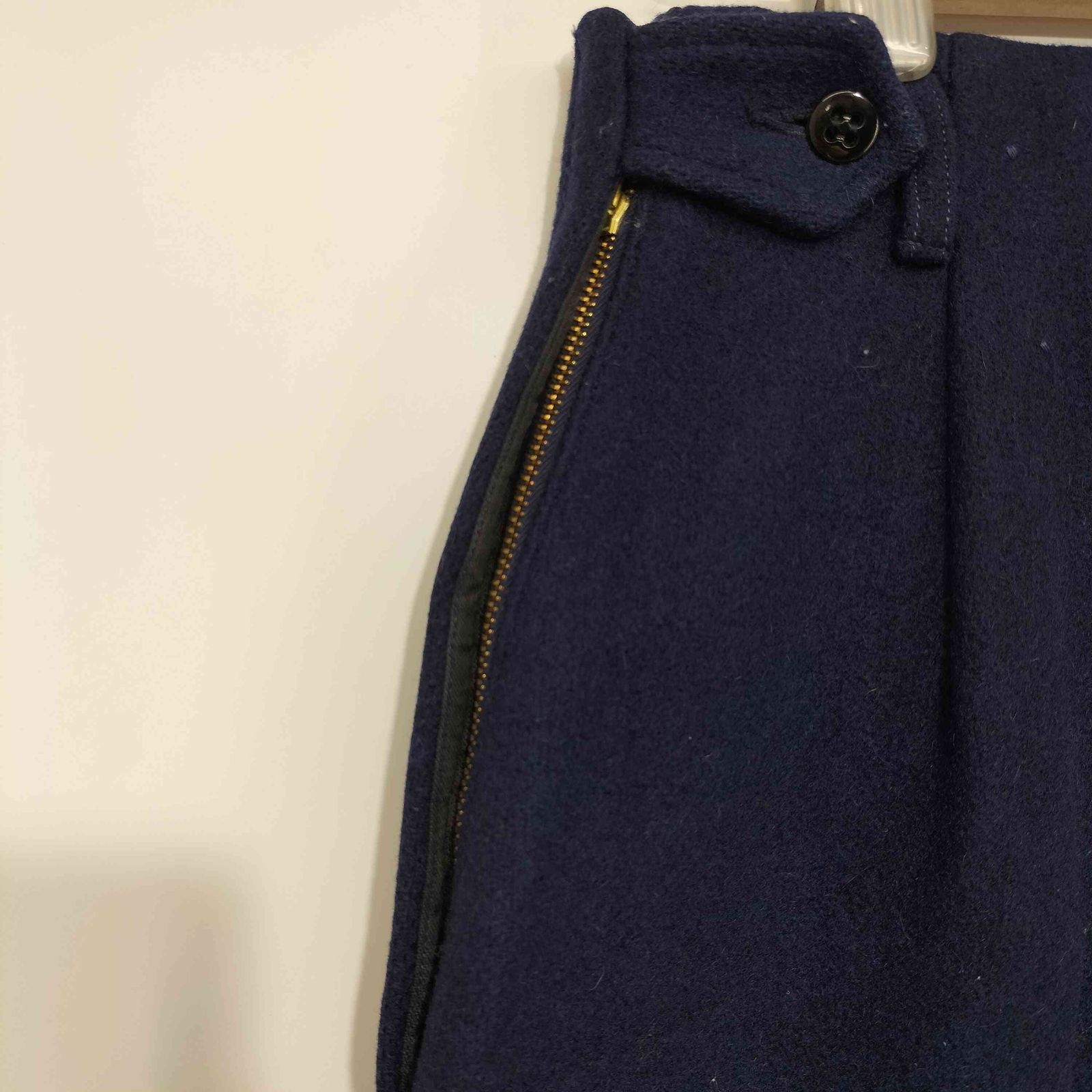 USED古着(ユーズドフルギ) 50-60s vintage CONMARジップ ウールギャバジン テーパード スラックス メンズ 表記無 【中古】【ブランド古着バズストア】 ユーズドフルギ USED古着 50-60s vintage CONMARジップ ウール