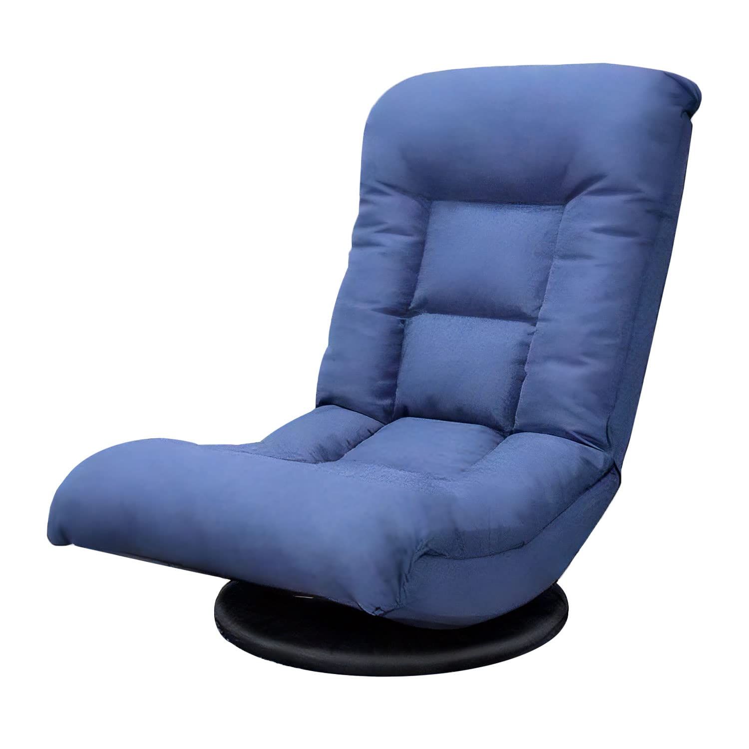 アーバン通商 テレビが見やすい回転バケット座椅子 ネイビー 360度回転 バケットチェア F-1820