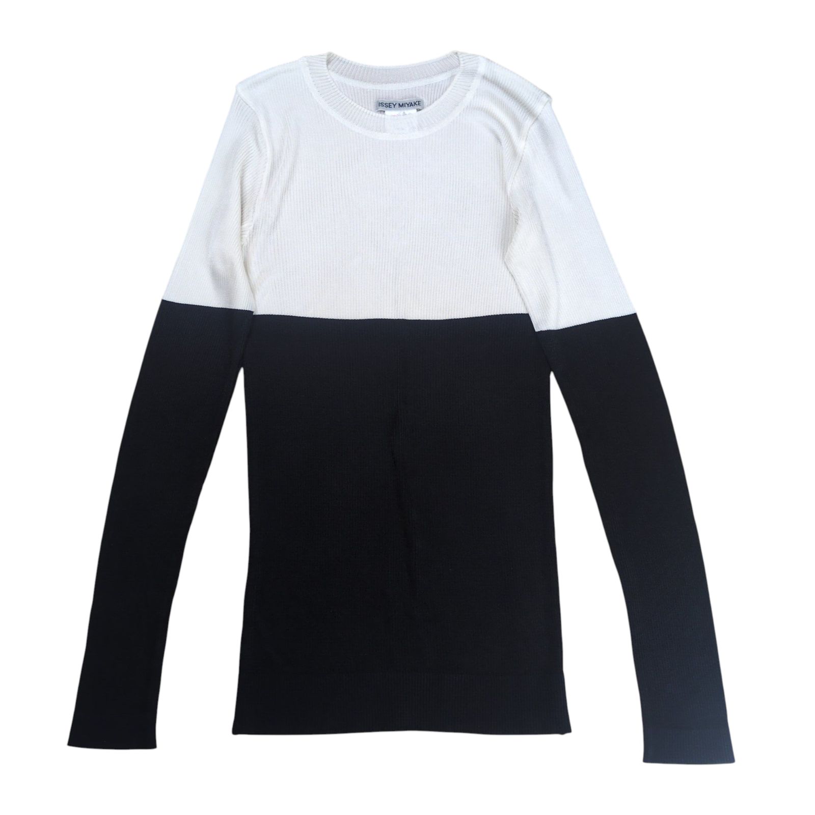 ISSEY MIYAKE Bicolor Rib Sweater