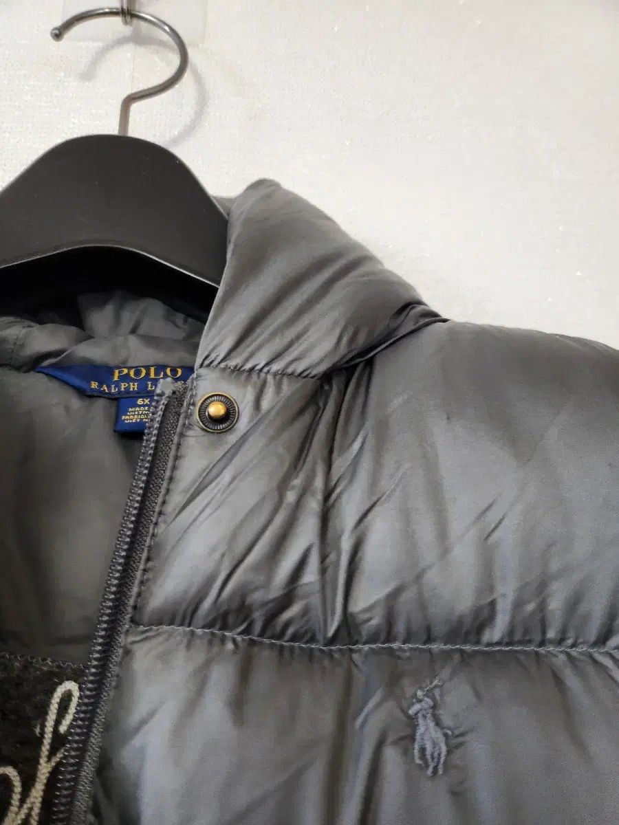 ポロラルフローレン フード ロング ダウン グレー6 x