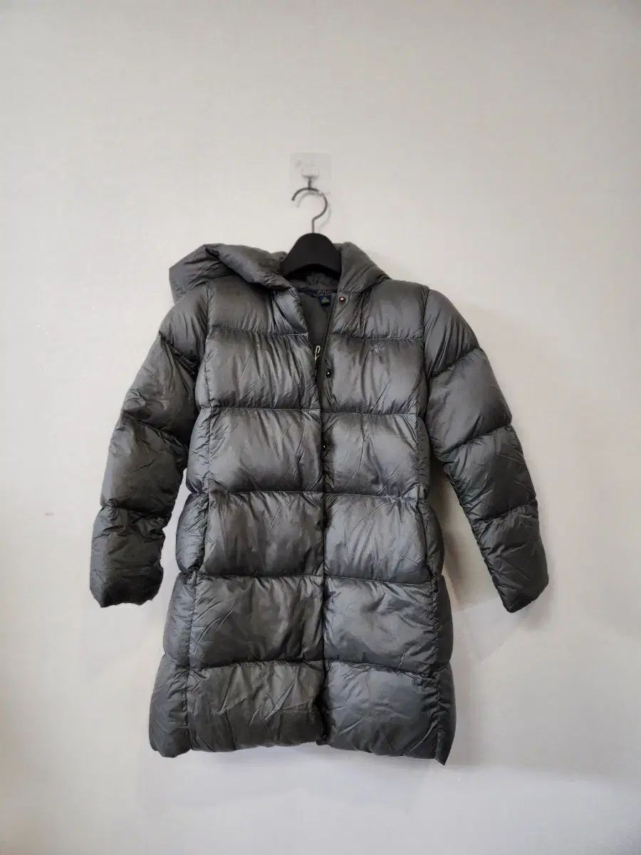 ポロラルフローレン フード ロング ダウン グレー6 x