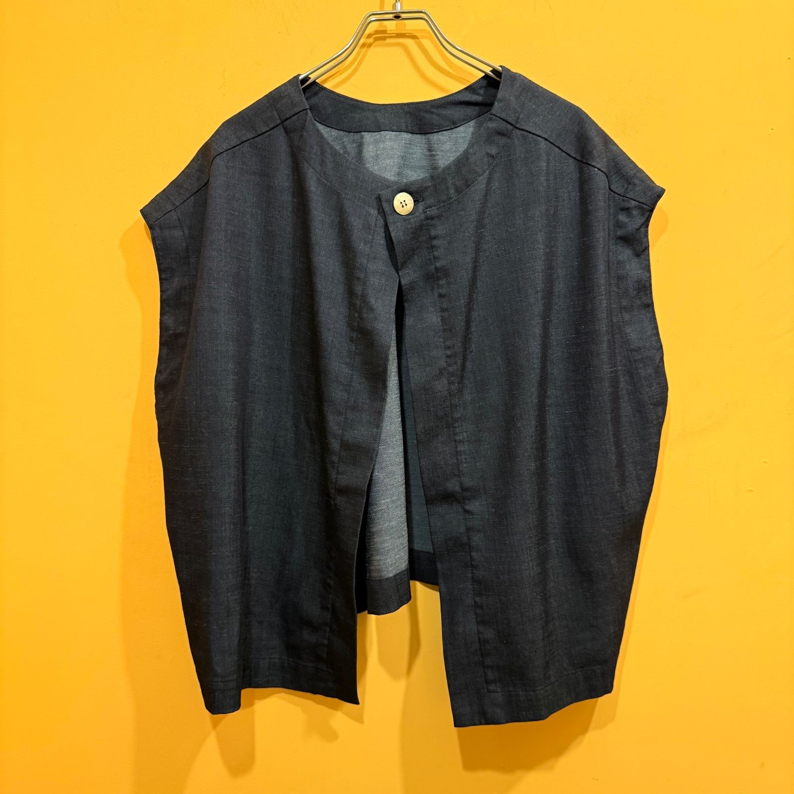 BEARDSLEY ビアズリー 前後2way ショートベスト インディゴ ネイビー サイズ1 み