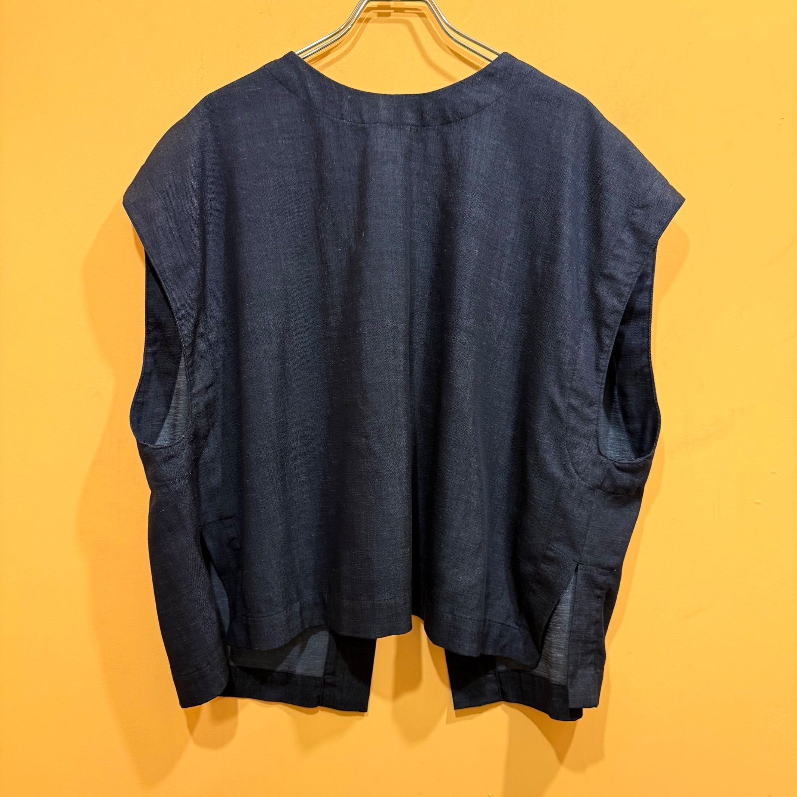 BEARDSLEY ビアズリー 前後2way ショートベスト インディゴ ネイビー サイズ1 み