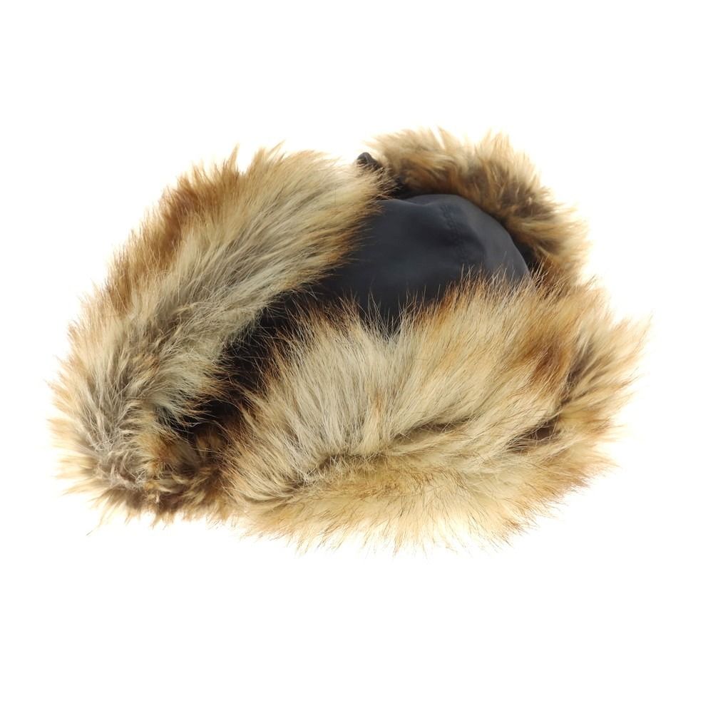 サカイ Sacai ポリエステル ファー キャップ ブラック ユニセックス