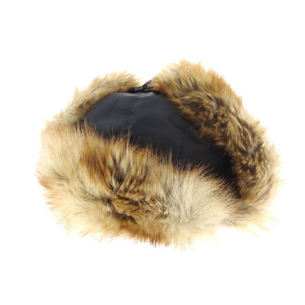 サカイ Sacai ポリエステル ファー キャップ ブラック ユニセックス