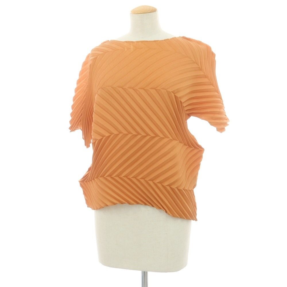 ミー イッセイミヤケ me ISSEY MIYAKE 秋冬 プリーツ加工 その他カットソー ライトブラウン サイズ表記なし M位 レディース